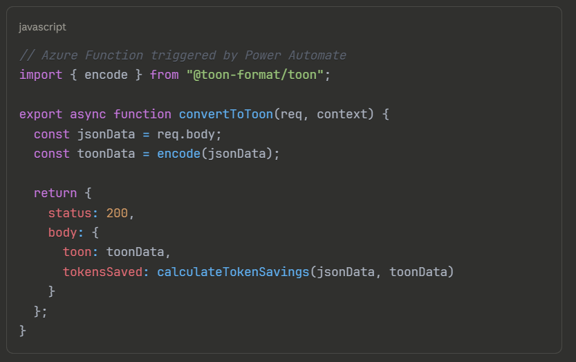 Power Automate Custom Connector Code
